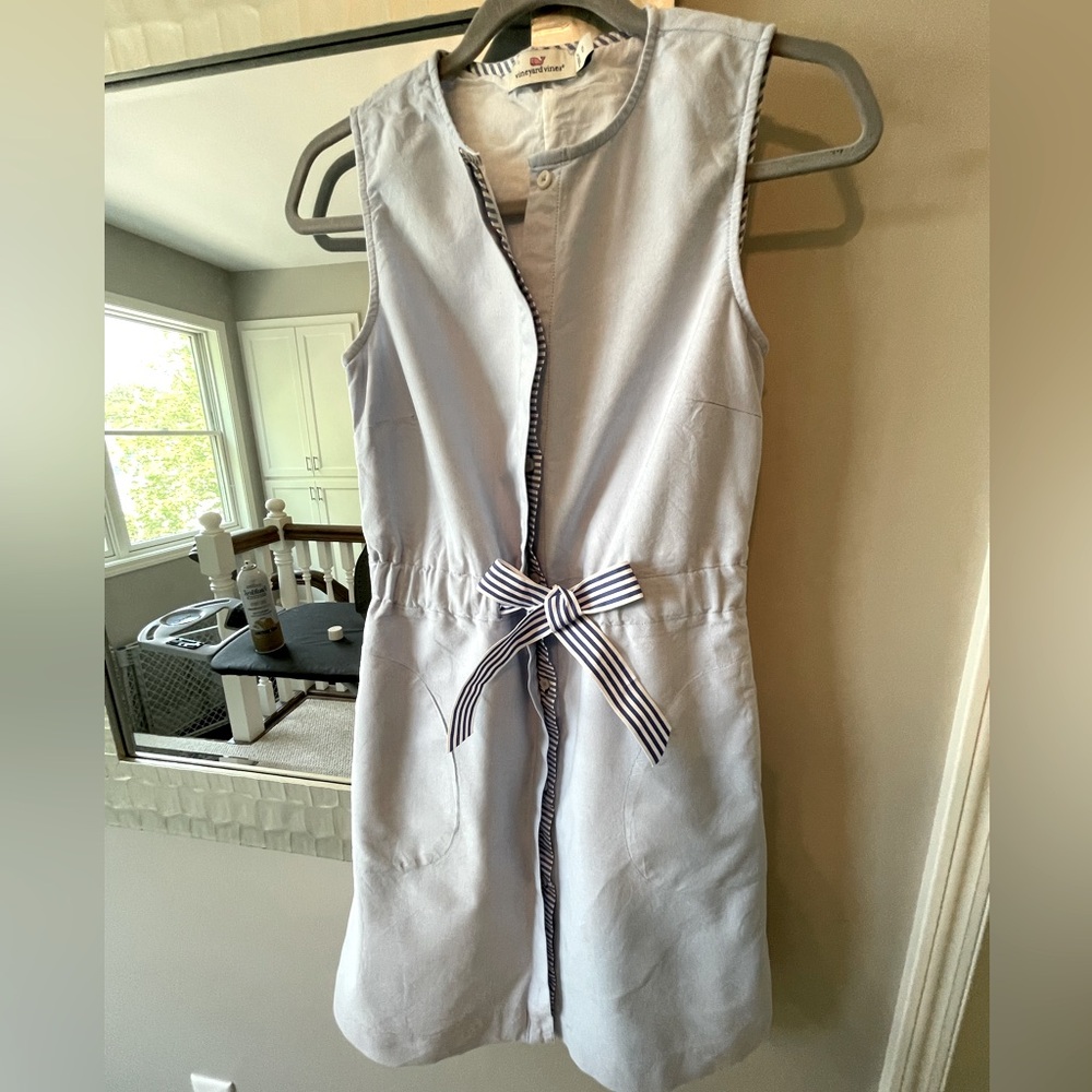 Vineyard Vines Tie Waist Oxford Dress